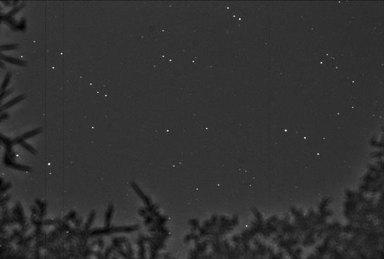 Sky image of variable star T-DEL (T DELPHINI) on the night of JD2452833.