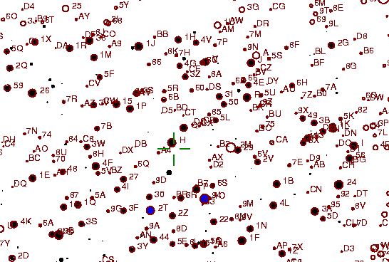 Identification sketch for variable star CM-LYR (CM LYRAE) on the night of JD2452875.