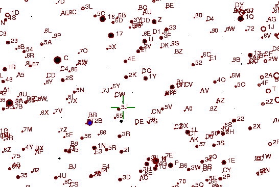 Identification sketch for variable star AR-AND (AR ANDROMEDAE) on the night of JD2452903.