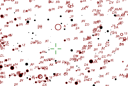 Identification sketch for variable star BU-TAU (BU TAURI) on the night of JD2452903.