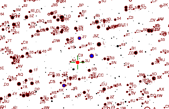 Identification sketch for variable star CG-CYG (CG CYGNI) on the night of JD2452903.