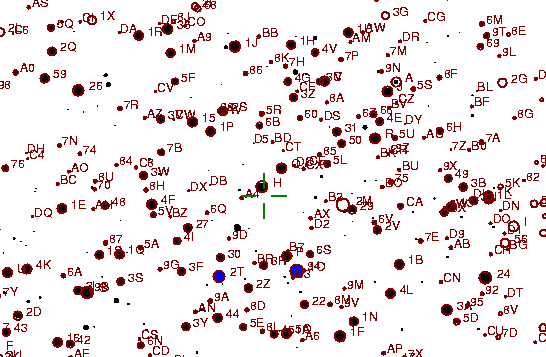Identification sketch for variable star CM-LYR (CM LYRAE) on the night of JD2452903.