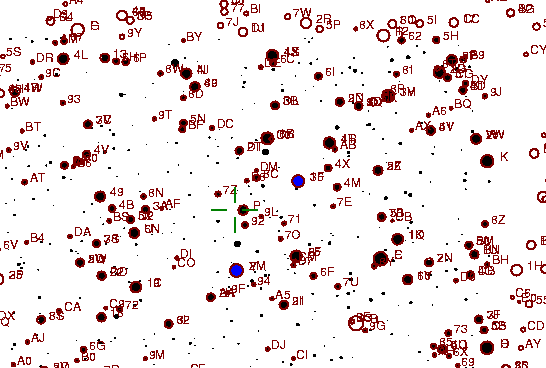 Identification sketch for variable star EL-LYR (EL LYRAE) on the night of JD2452903.