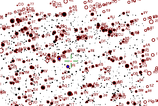Identification sketch for variable star HN-CYG (HN CYGNI) on the night of JD2452903.