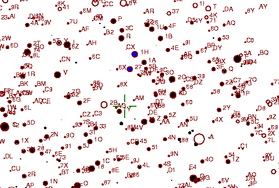 Identification sketch for variable star QY-PER (QY PERSEI) on the night of JD2452903.