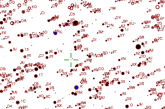 Identification sketch for variable star QZ-AQL (QZ AQUILAE) on the night of JD2452903.
