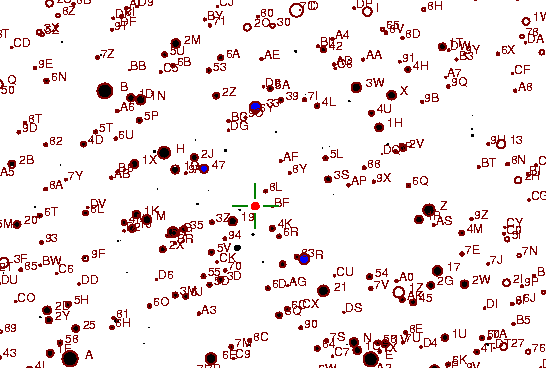 Identification sketch for variable star TT-DEL (TT DELPHINI) on the night of JD2452903.