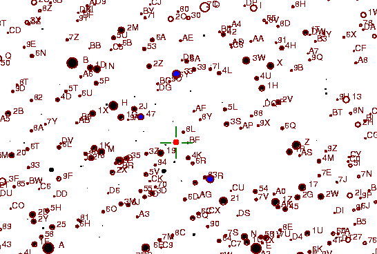 Identification sketch for variable star TT-DEL (TT DELPHINI) on the night of JD2452903.