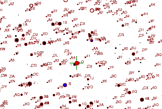 Identification sketch for variable star TU-LYR (TU LYRAE) on the night of JD2452903.