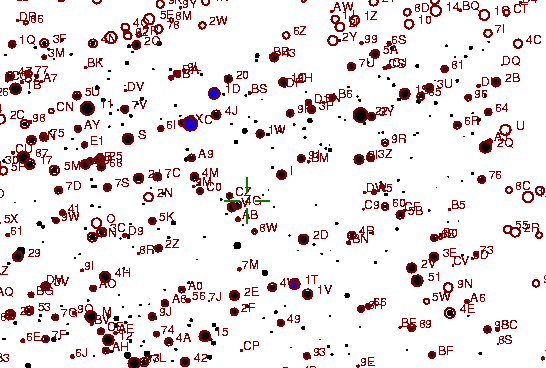 Identification sketch for variable star V1229-AQL (V1229 AQUILAE) on the night of JD2452903.