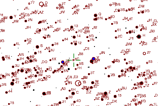 Identification sketch for variable star WZ-LYR (WZ LYRAE) on the night of JD2452903.