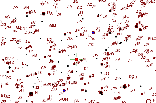 Identification sketch for variable star RT-PER (RT PERSEI) on the night of JD2452910.