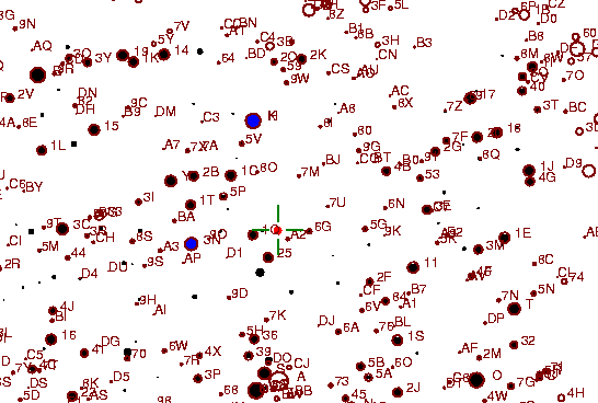 Identification sketch for variable star AQ-AUR (AQ AURIGAE) on the night of JD2452994.