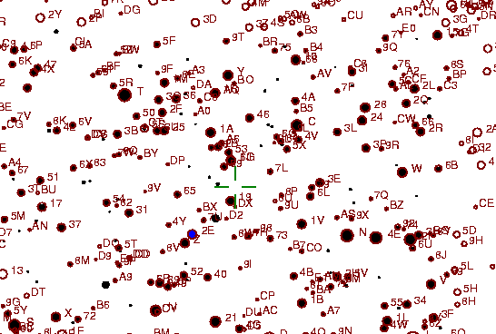 Identification sketch for variable star CI-GEM (CI GEMINORUM) on the night of JD2452994.