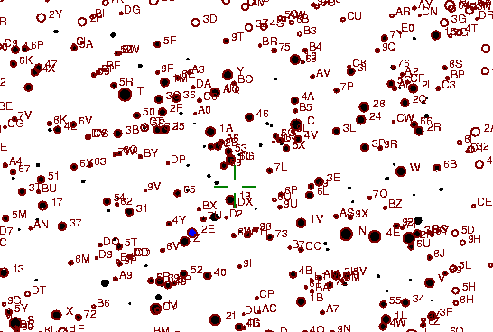 Identification sketch for variable star CI-GEM (CI GEMINORUM) on the night of JD2452994.