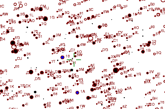 Identification sketch for variable star FS-AUR (FS AURIGAE) on the night of JD2452994.