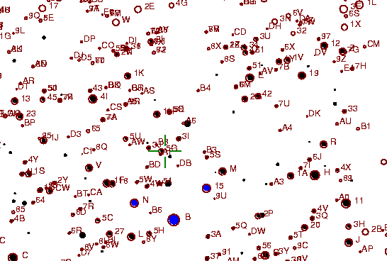 Identification sketch for variable star IR-GEM (IR GEMINORUM) on the night of JD2452994.