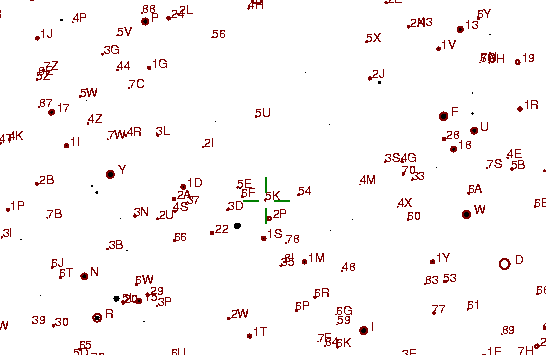 Identification sketch for variable star KS-UMA (KS URSAE MAJORIS) on the night of JD2452994.