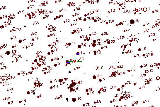 Identification sketch for variable star RR-MON (RR MONOCEROTIS) on the night of JD2452994.