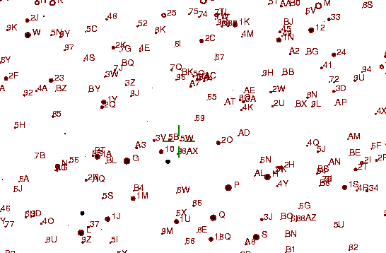 Identification sketch for variable star SW-UMA (SW URSAE MAJORIS) on the night of JD2452994.