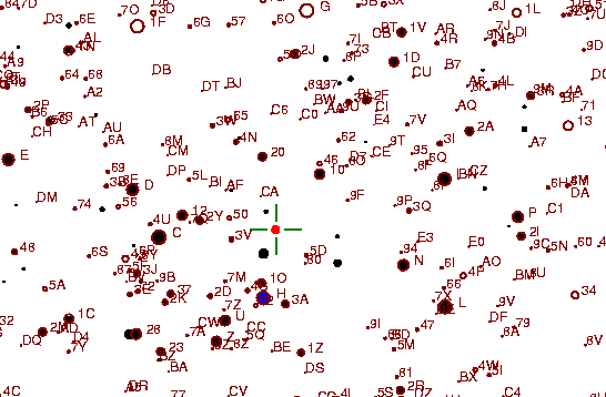 Identification sketch for variable star TZ-AUR (TZ AURIGAE) on the night of JD2452994.
