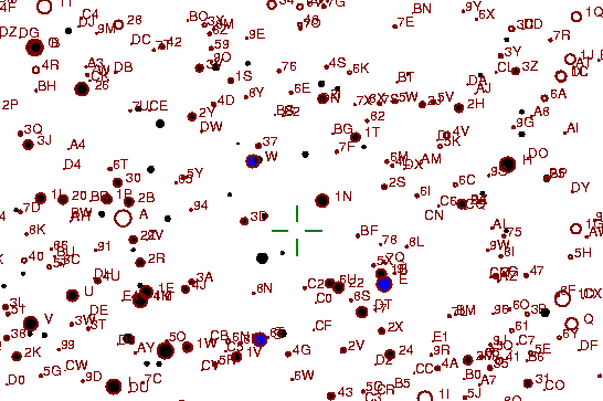 Identification sketch for variable star UU-AUR (UU AURIGAE) on the night of JD2452994.