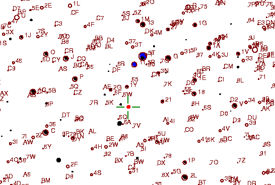 Identification sketch for variable star VX-AUR (VX AURIGAE) on the night of JD2452994.