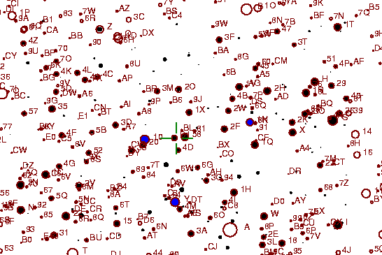 Identification sketch for variable star CD-GEM (CD GEMINORUM) on the night of JD2453042.
