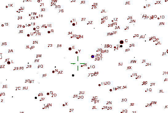 Identification sketch for variable star DV-UMA (DV URSAE MAJORIS) on the night of JD2453045.