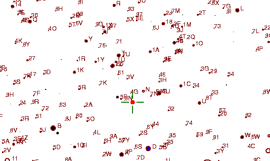 Identification sketch for variable star TT-LEO (TT LEONIS) on the night of JD2453045.