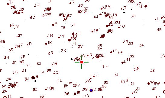 Identification sketch for variable star TT-LEO (TT LEONIS) on the night of JD2453045.
