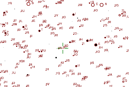 Identification sketch for variable star IY-UMA (IY URSAE MAJORIS) on the night of JD2453057.