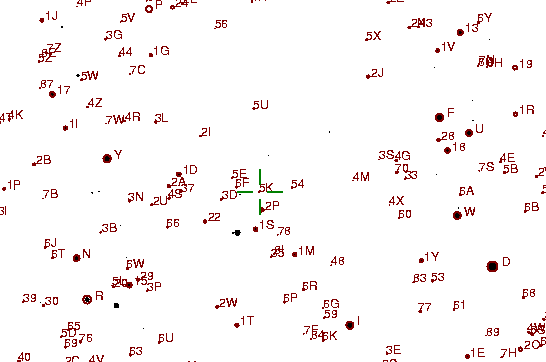 Identification sketch for variable star KS-UMA (KS URSAE MAJORIS) on the night of JD2453057.