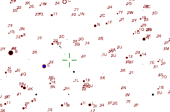 Identification sketch for variable star ST-UMA (ST URSAE MAJORIS) on the night of JD2453057.