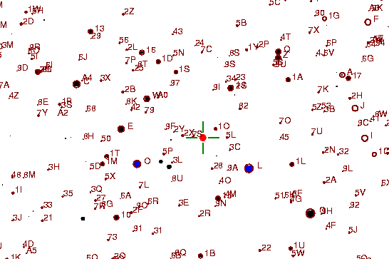Identification sketch for variable star TT-ARI (TT ARIETIS) on the night of JD2453057.