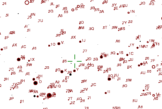 Identification sketch for variable star TT-BOO (TT BOOTIS) on the night of JD2453057.