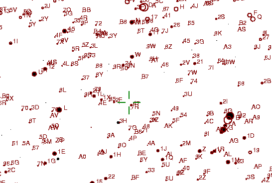 Identification sketch for variable star VW-UMA (VW URSAE MAJORIS) on the night of JD2453057.
