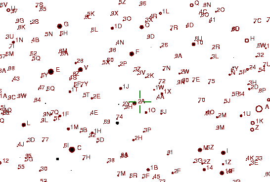 Identification sketch for variable star ER-UMA (ER URSAE MAJORIS) on the night of JD2453072.
