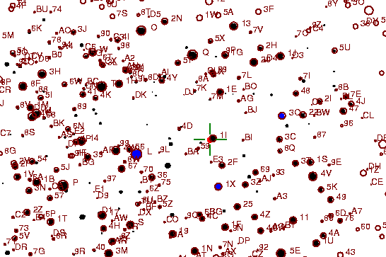 Identification sketch for variable star FX-MON (FX MONOCEROTIS) on the night of JD2453072.