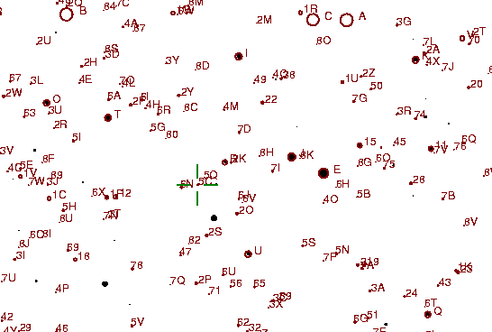 Identification sketch for variable star IY-UMA (IY URSAE MAJORIS) on the night of JD2453072.