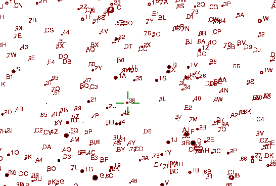 Identification sketch for variable star SU-UMA (SU URSAE MAJORIS) on the night of JD2453072.