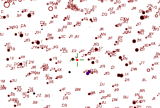 Identification sketch for variable star U-LYN (U LYNCIS) on the night of JD2453072.