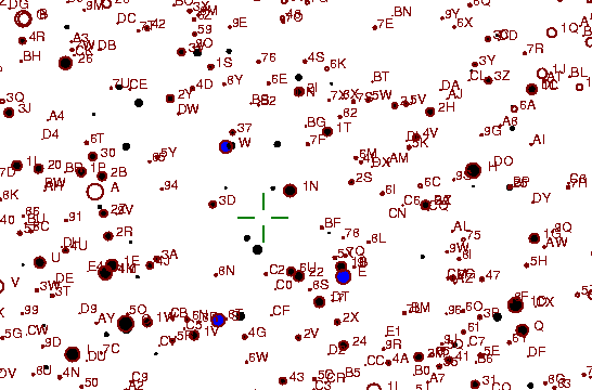 Identification sketch for variable star UU-AUR (UU AURIGAE) on the night of JD2453072.