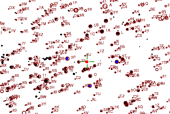 Identification sketch for variable star BR-GEM (BR GEMINORUM) on the night of JD2453093.