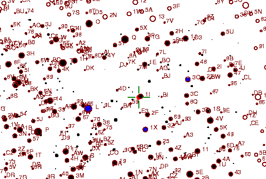 Identification sketch for variable star FX-MON (FX MONOCEROTIS) on the night of JD2453093.