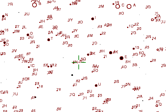 Identification sketch for variable star IY-UMA (IY URSAE MAJORIS) on the night of JD2453093.