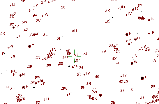 Identification sketch for variable star KS-UMA (KS URSAE MAJORIS) on the night of JD2453093.