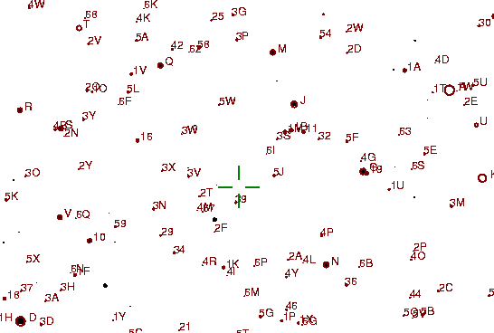 Identification sketch for variable star RU-UMA (RU URSAE MAJORIS) on the night of JD2453093.