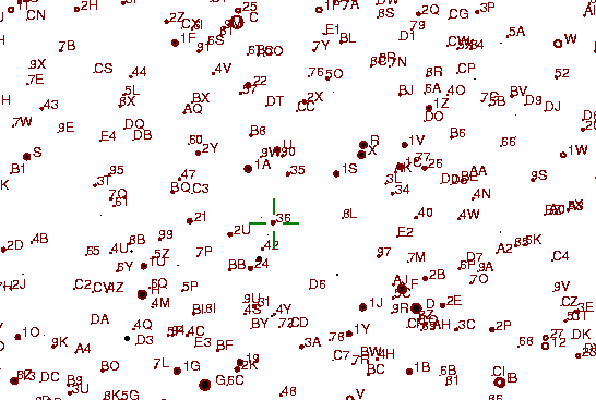Identification sketch for variable star SU-UMA (SU URSAE MAJORIS) on the night of JD2453093.