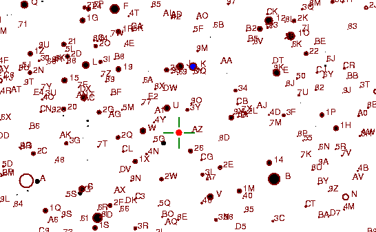 Identification sketch for variable star TT-CNC (TT CANCRI) on the night of JD2453093.